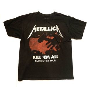 Metallica Kill Em All Summer 1983 Tour T-Shirt